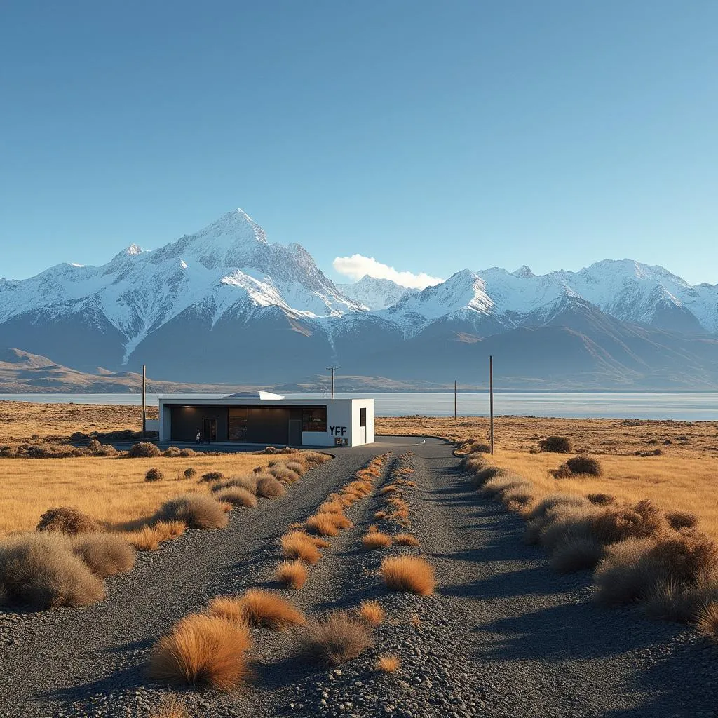 Estación YPF en la Patagonia