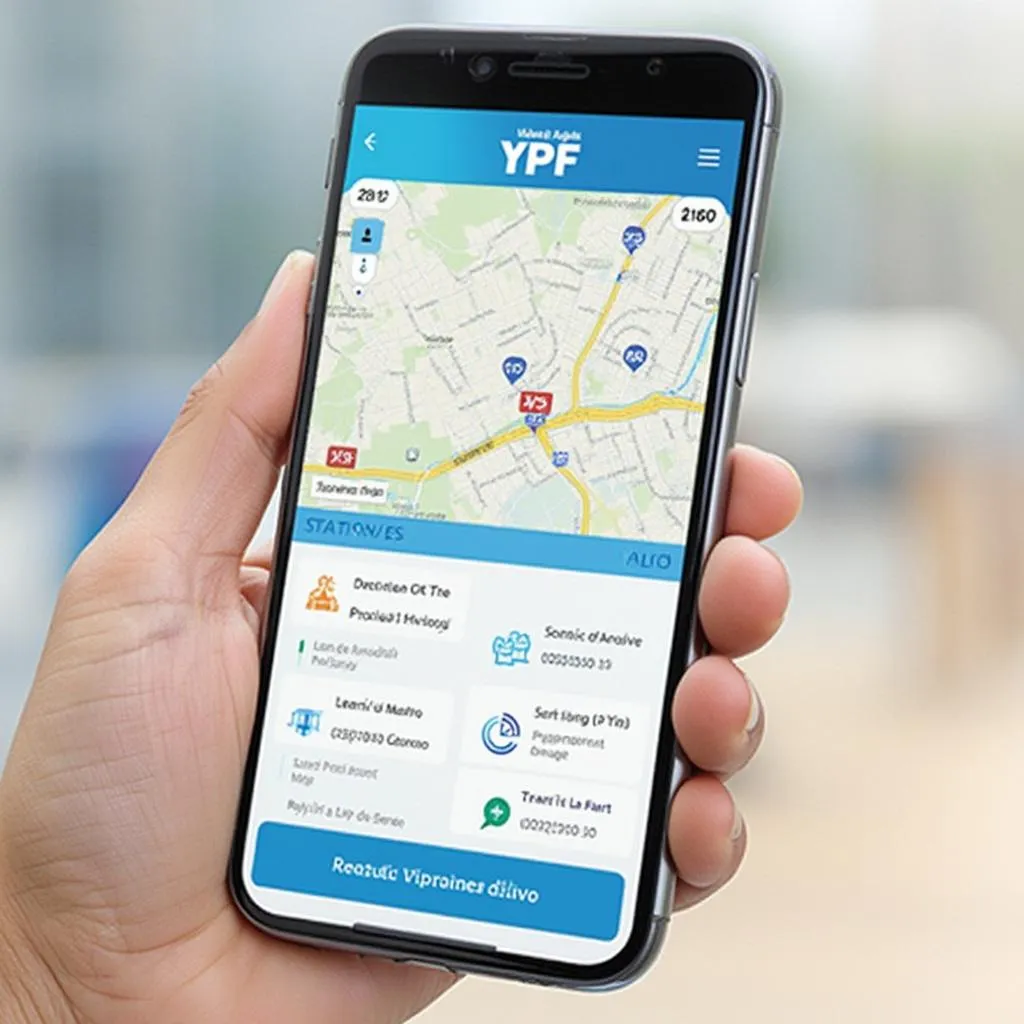 Aplicación móvil YPF